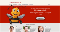 Desktop Screenshot of 123hjemmeside.dk